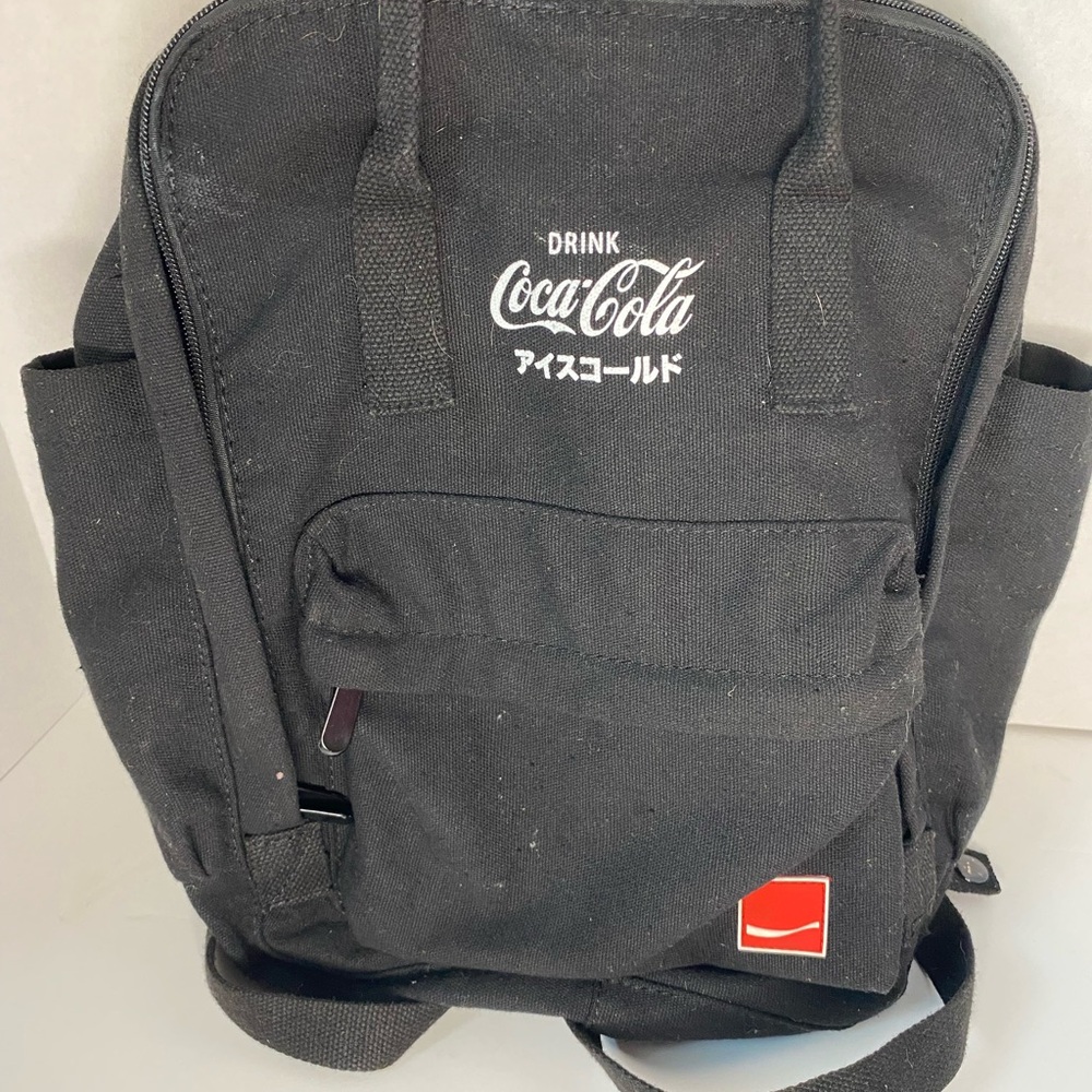 Coca Cola Black Canvas Backpack